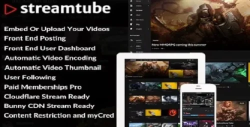 StreamTube Theme GPL v3.0.18 – Video WordPress Theme